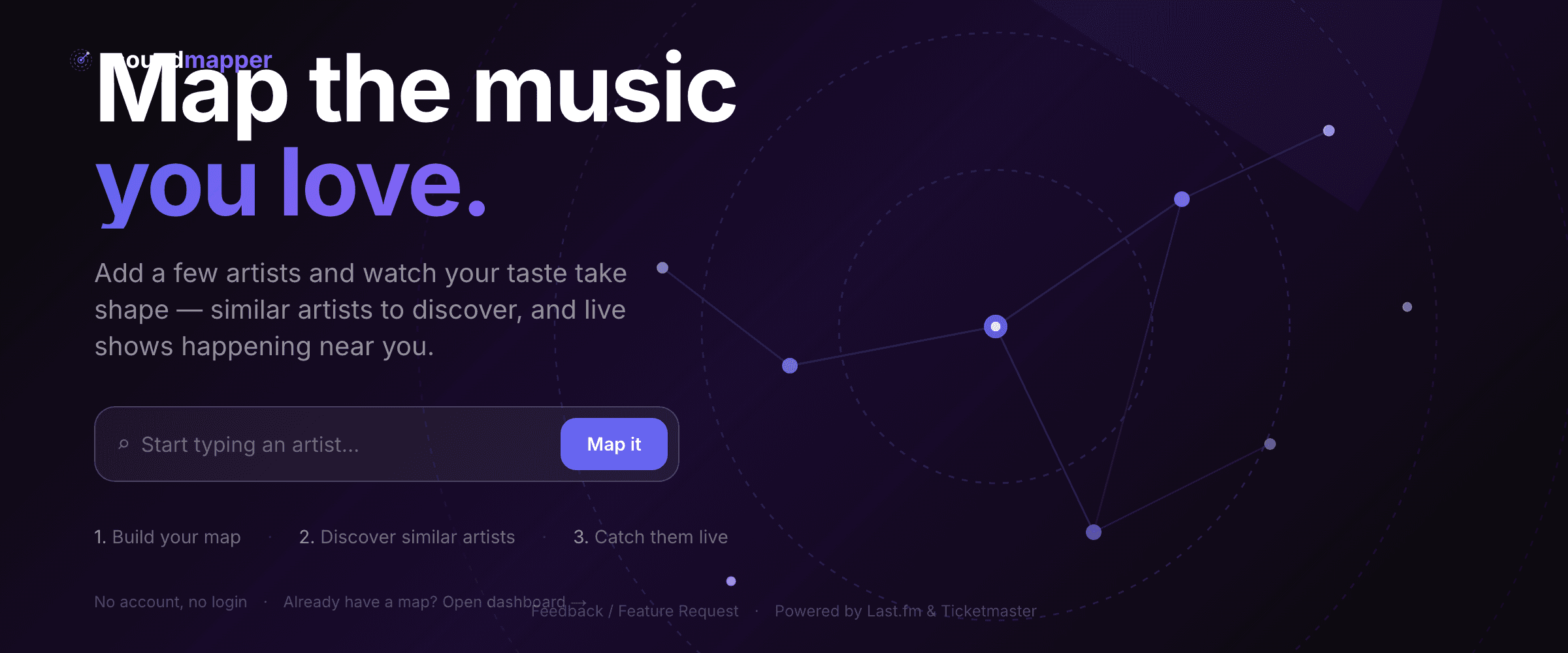SoundMapper — artist map